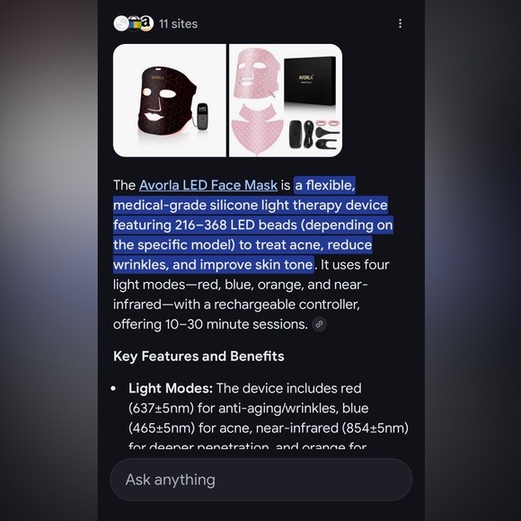 Beauty LED Mask - Black - Picture 5 of 6